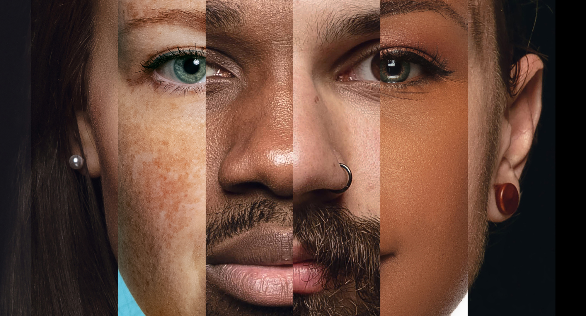 Infinity Intelligence - Diverse faces representing universal identity