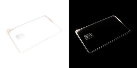 Transparent luxury credit card